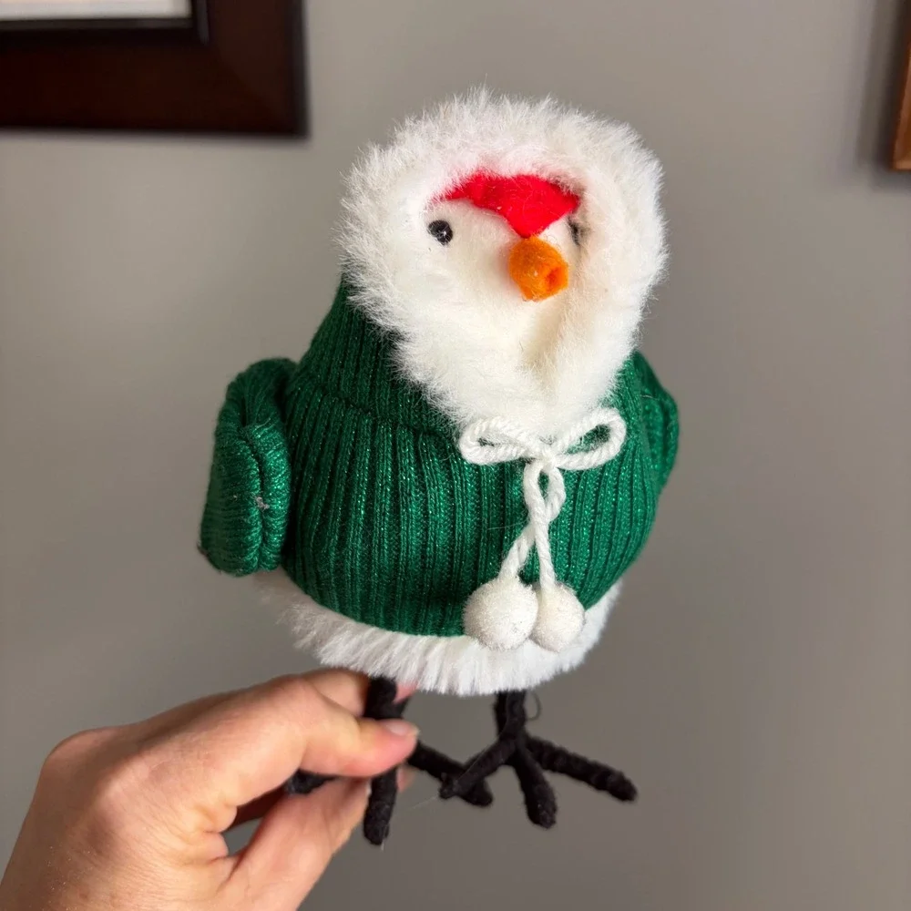 Target Wondershop Christmas Bird Dazzle 2019 Green Sweater Collectible Ornament